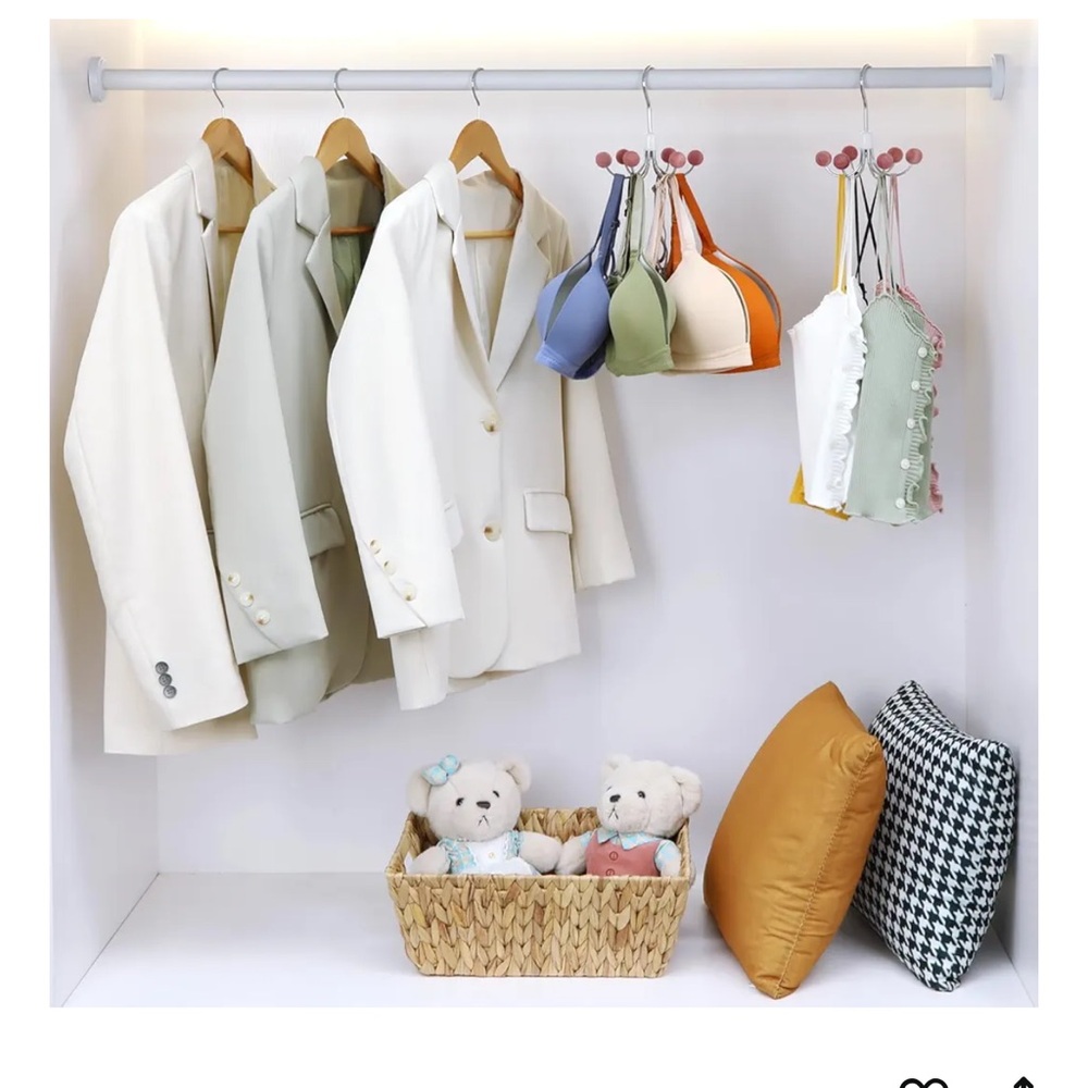 NWT Rotating Hook Hanger with Cedar Balls for multipurpose closet storage - Picture 3 of 7